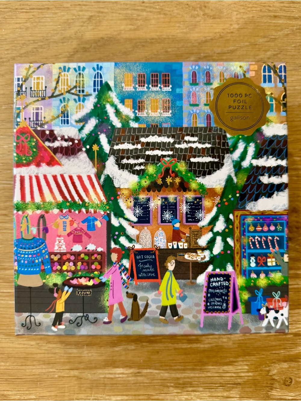 Merry Market Foil 1000 Piece Puzzle